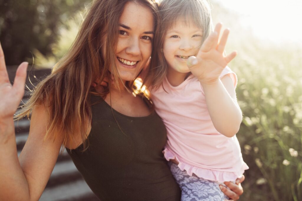 Picture of mother and child with special needs